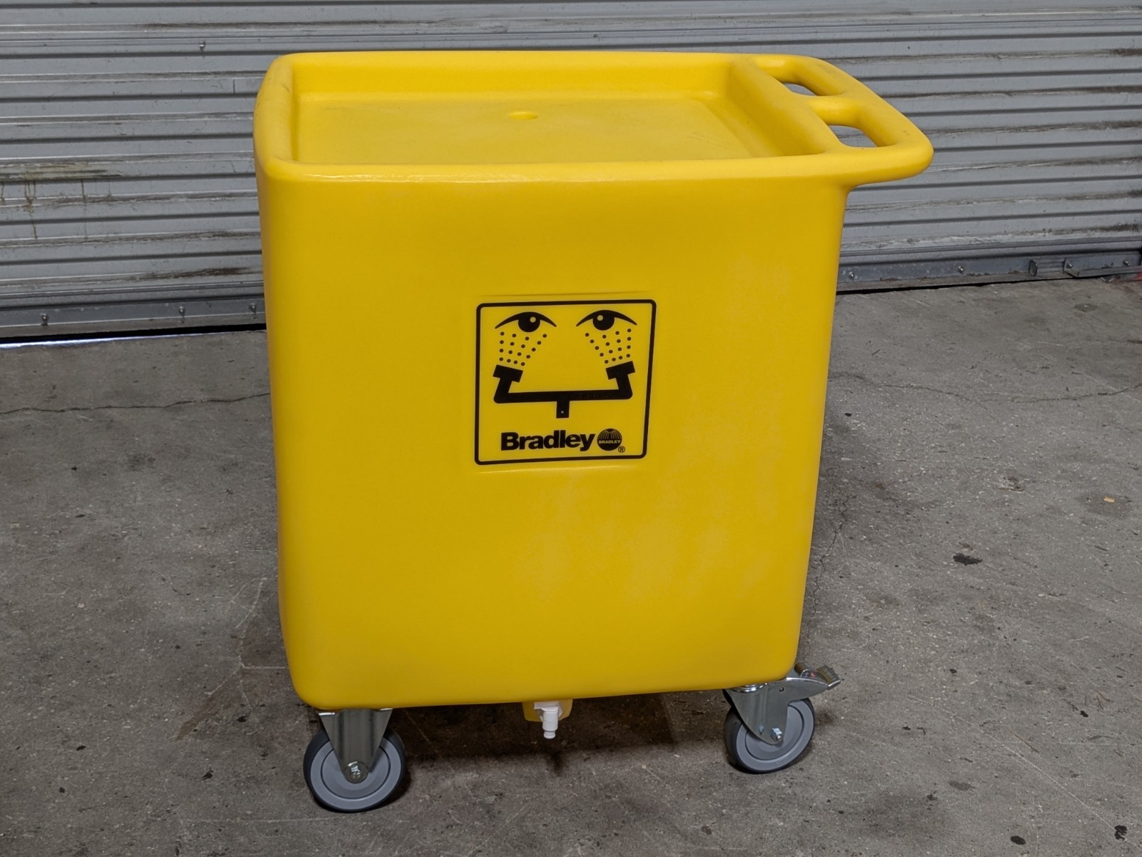 Bradley On-Site Waste Cart for Eyewash Station 56 Gallon Capacity S19-399