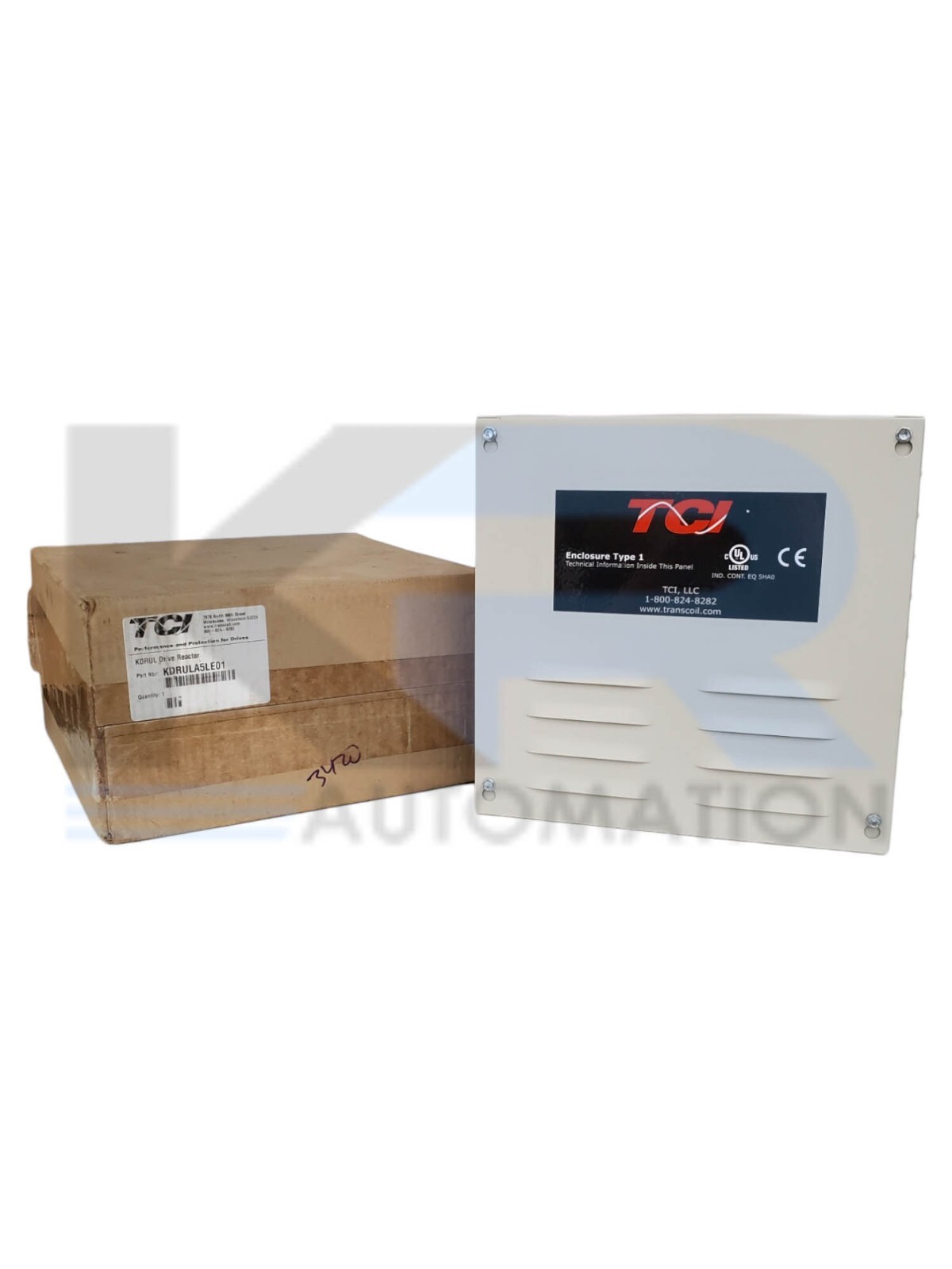 NEW TCI KDRULA5LE01 KDR Low Impedance Line Reactor 10HP 3Ph 14A 480V Type 1