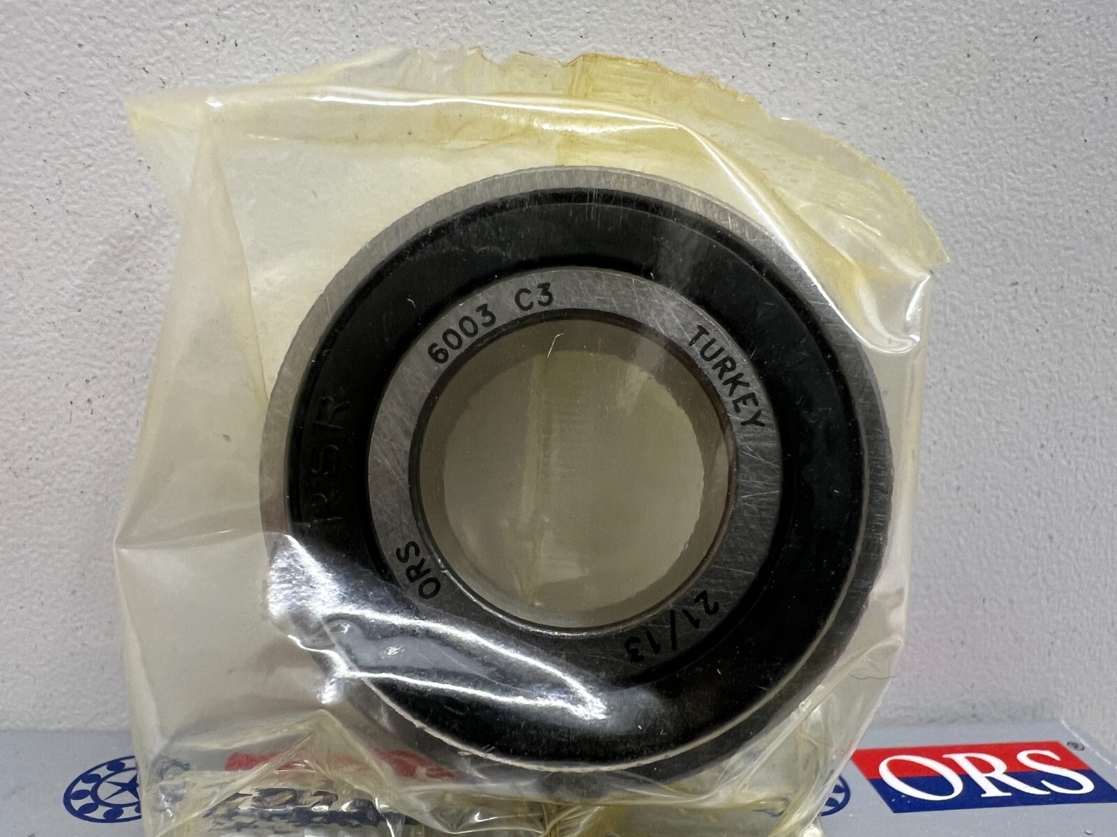 LOT OF (4) NEW OLD STOCK! ORS SEALED RADIAL BALL BEARINGS 6003-2RS-G93-C3