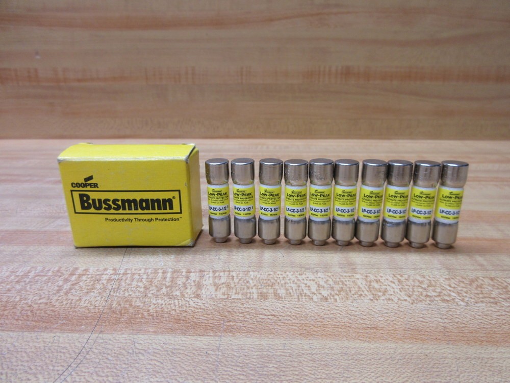 Buss LP-CC-3-1/2 Bussmann Fuse Cross Ref 1CX56 (Pack of 10)