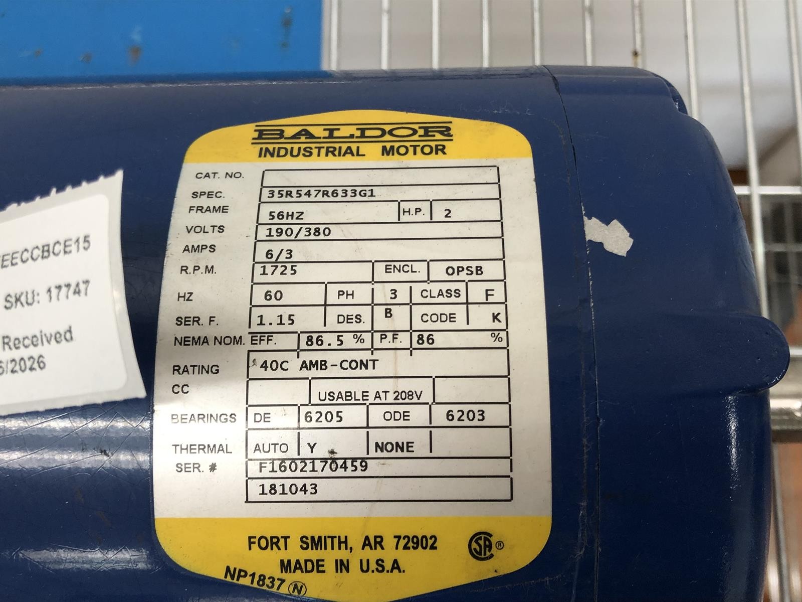 ADC BALDOR 35R547R633G1