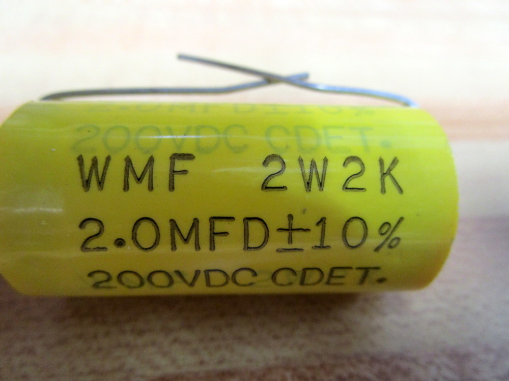 Cornell Dubilier WMF 2W2K Capacitor WMF2W2K 2.0MFD 200VDC (Pack of 4)