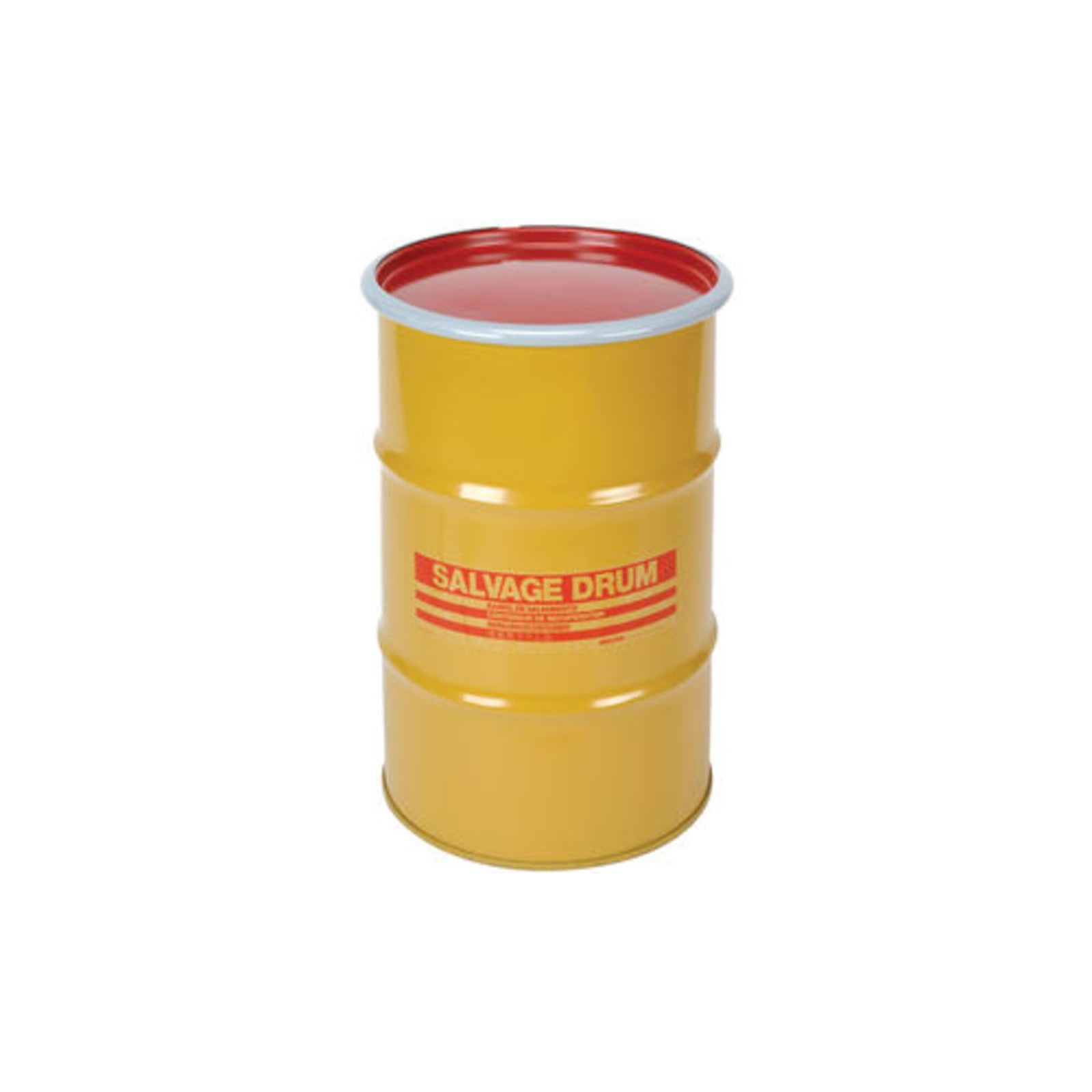 Salvage Drum, Open Head, 20 gal., Yellow