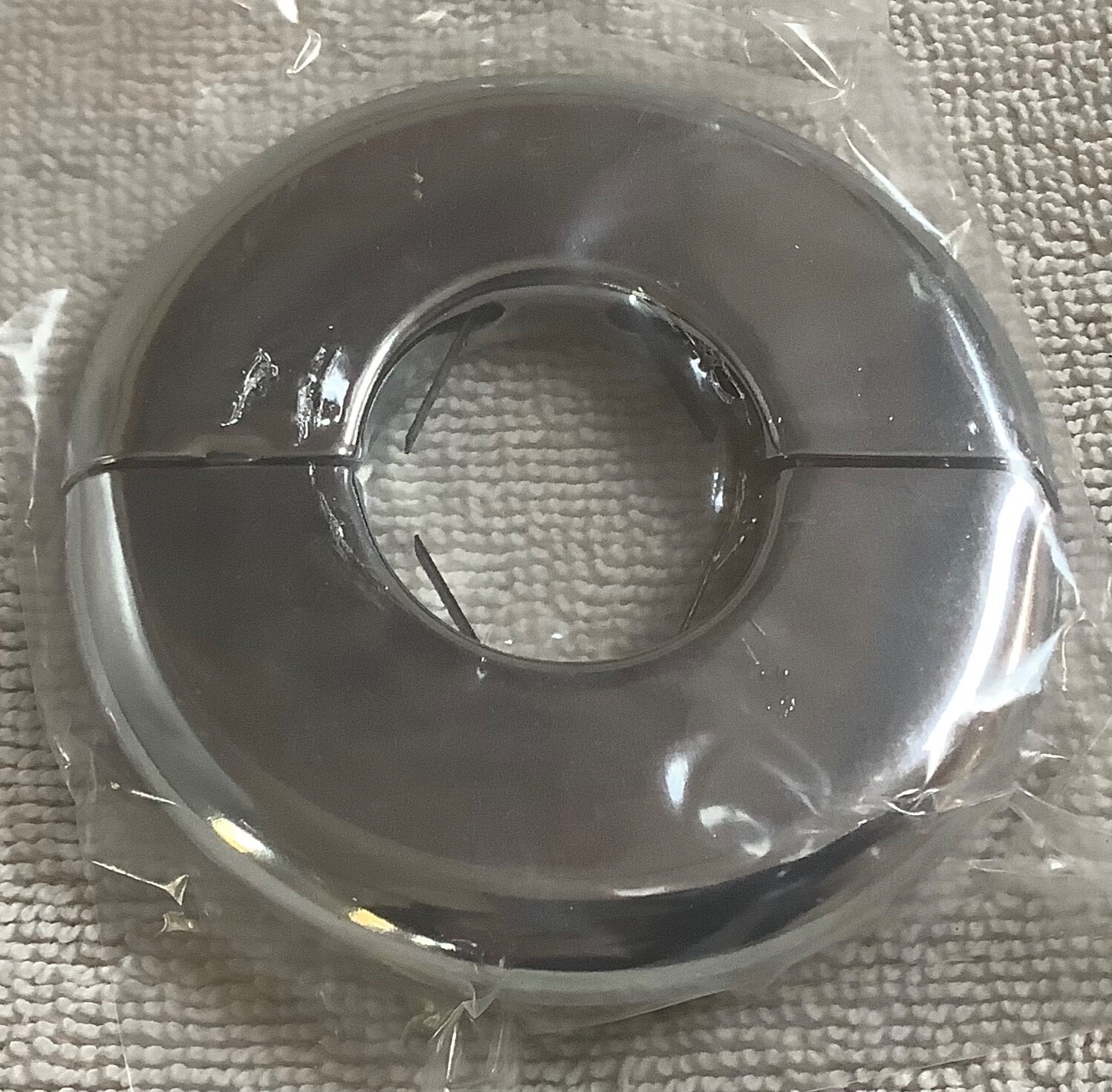 Pasco 3/4” floor and Ceiling Plate 2882 Heavy Pattern With Springs Hinged Chrome