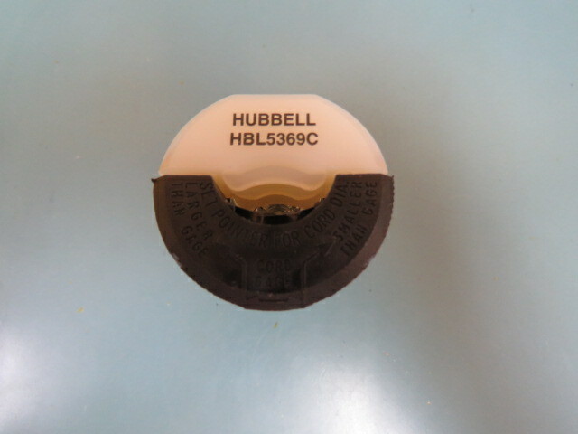 HUBBELL HBL5369C Qty of 1 per Lot Power Entry Connector, Power Entry, 20 A, Bla