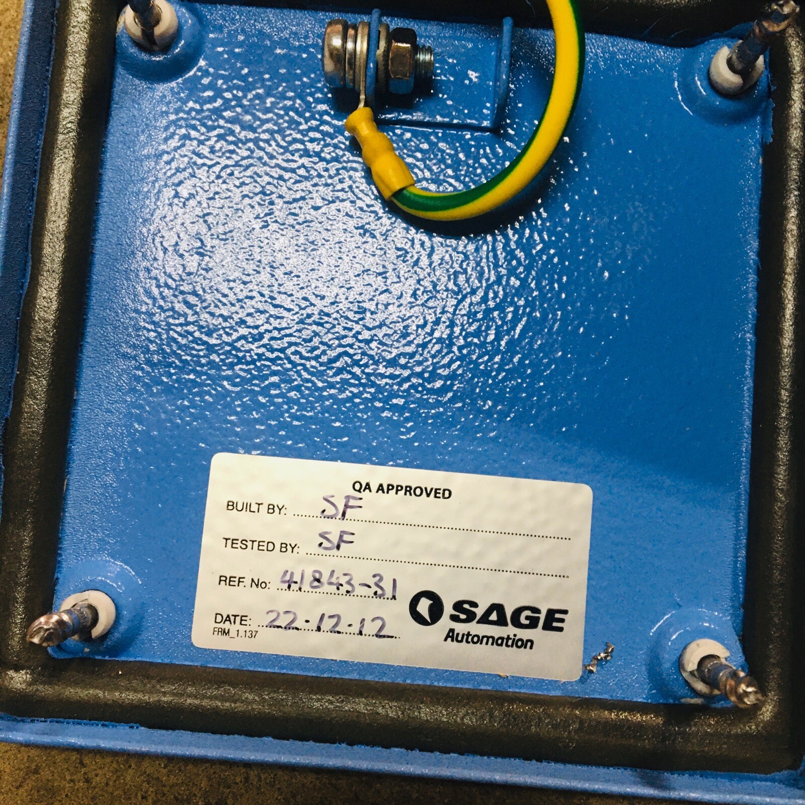SAGE AUTOMATION FA4358 CLASSIC 110 WINDOW CONTROL POWER SUPPLY