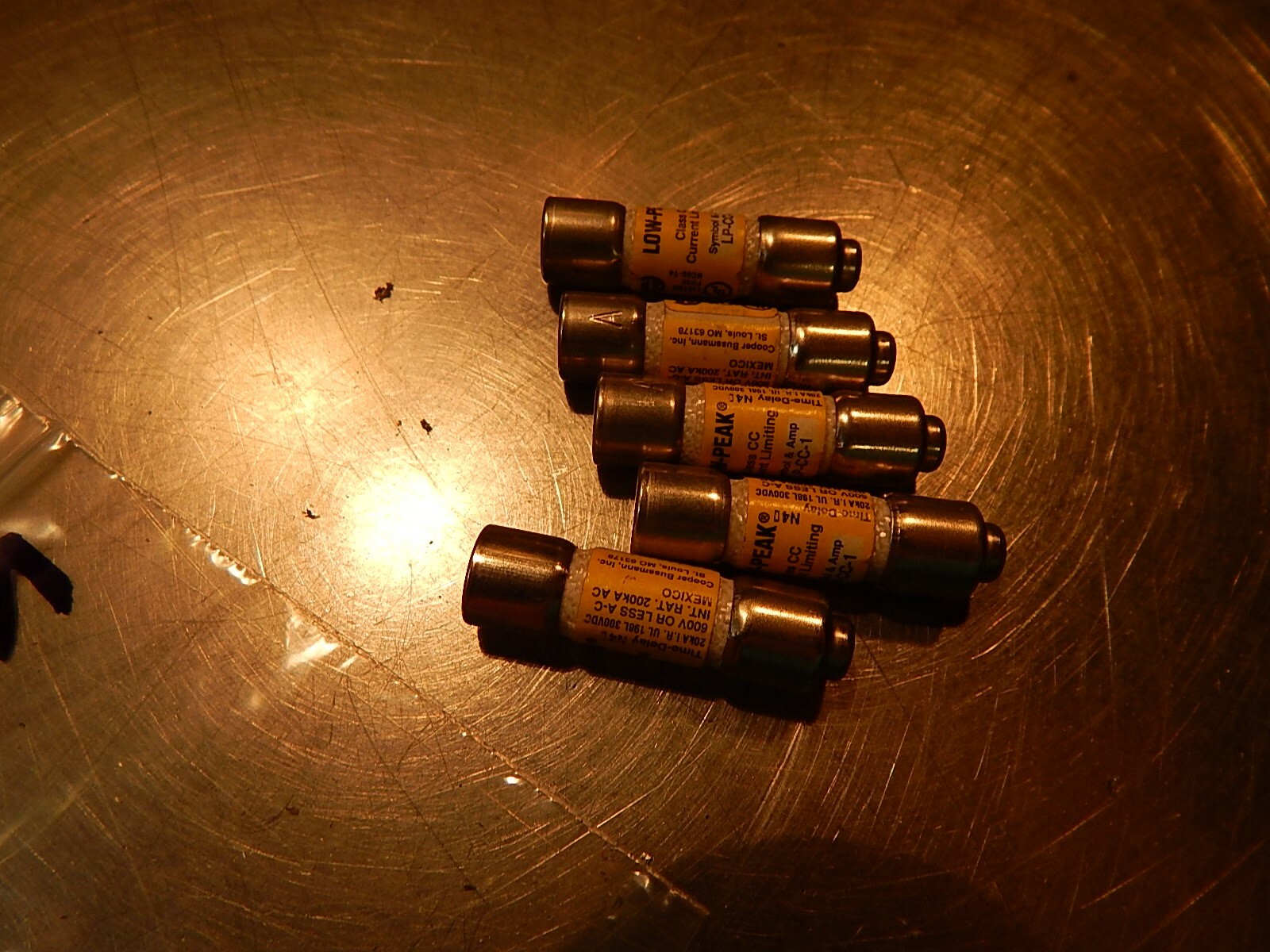 Cooper Bussmann LP-CC-1 600VAC Fuses, lot of 5 *FREE SHIPPING*