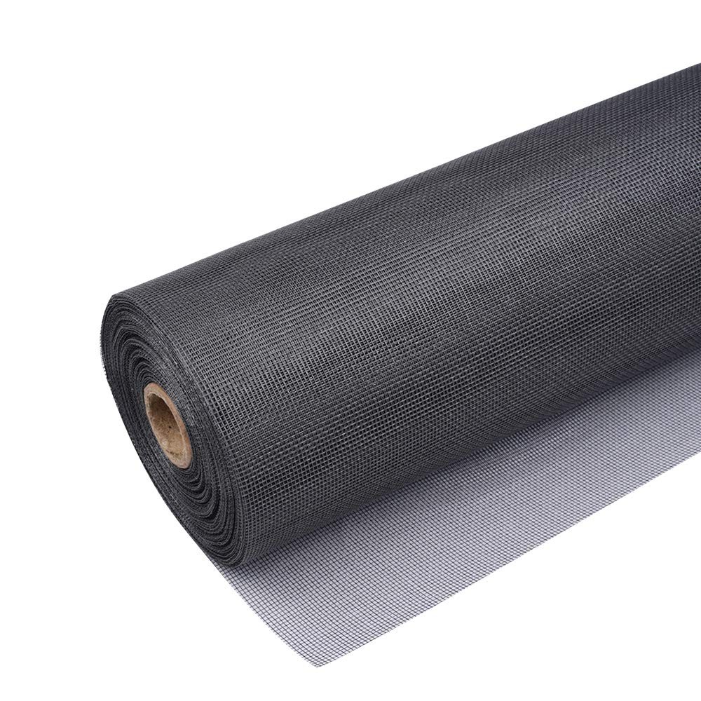 Fiberglass Screen Roll High Visibility and Durable 48” x 100’, Gray