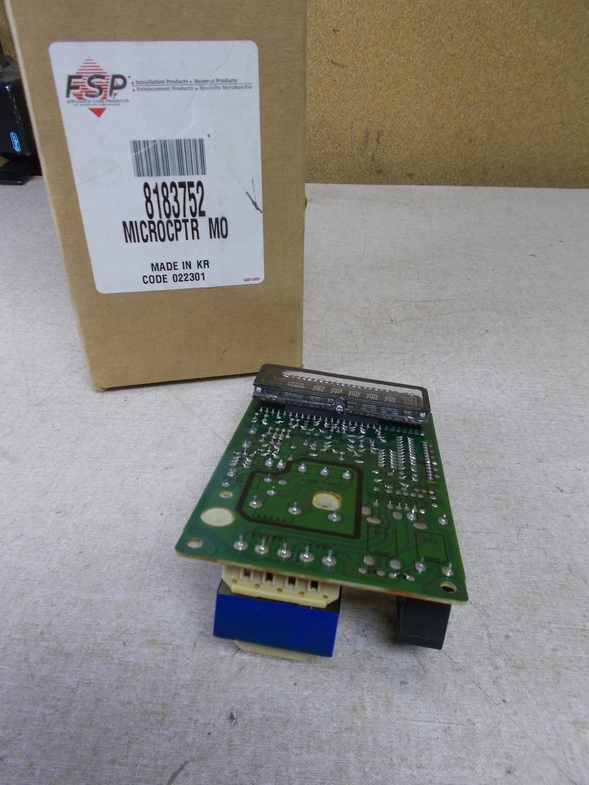 NEW FSP Whirlpool MIcrowave Control PCB Board 8183752 *FREE SHIPPING*