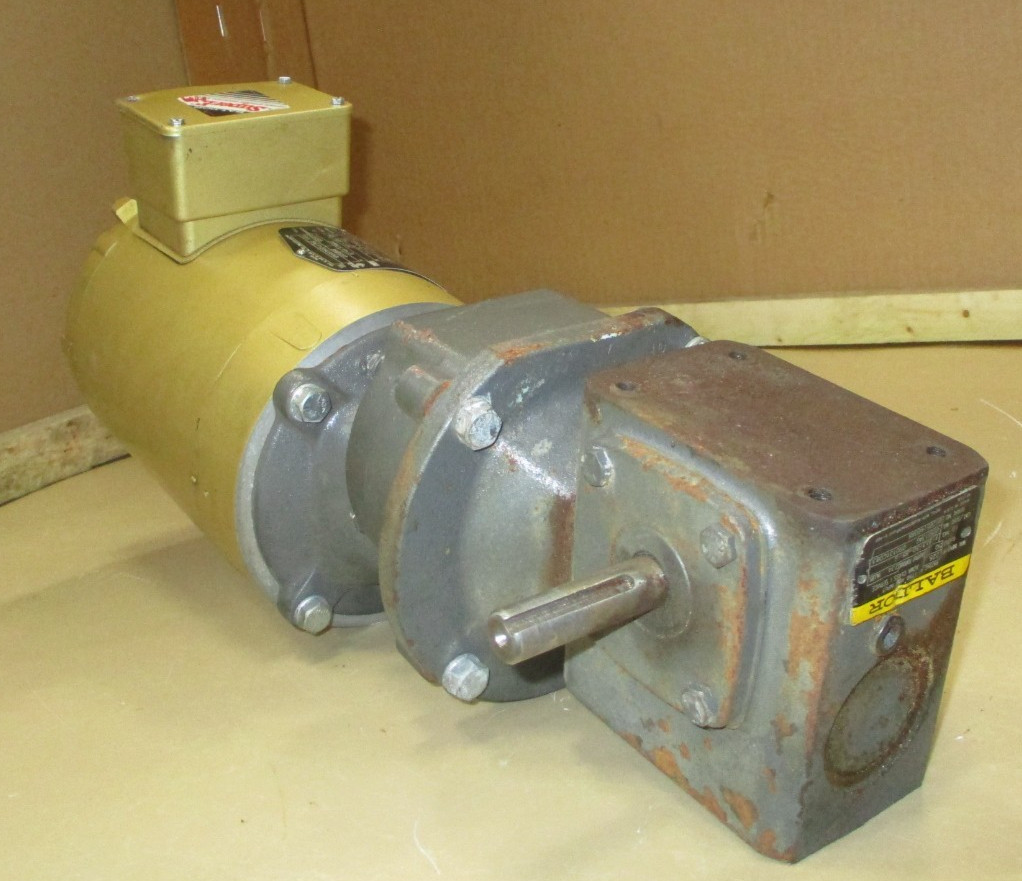 Baldor Motor and Gear Box 1750 RPM Max. Input H.P. 1.1 Ratio 5:1 A9043HM