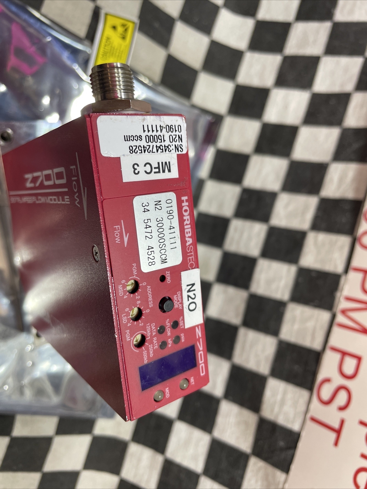 Horiba Stec SEC-Z724AGX, SECZ724AGX, Mass Flow Controller AGX-14, N2 30000 SCCM