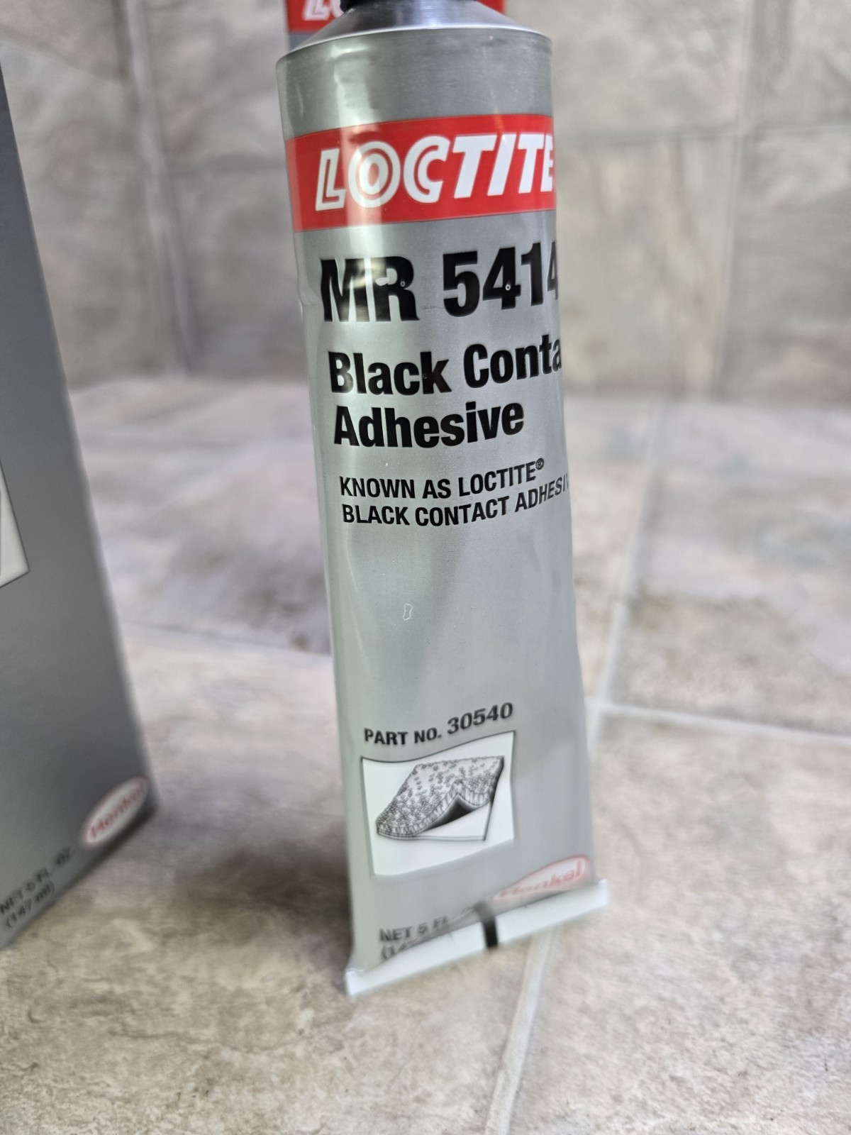 2pc Loctite 30540 Black Contact Adhesive, MR 5414 5 Oz, Tube