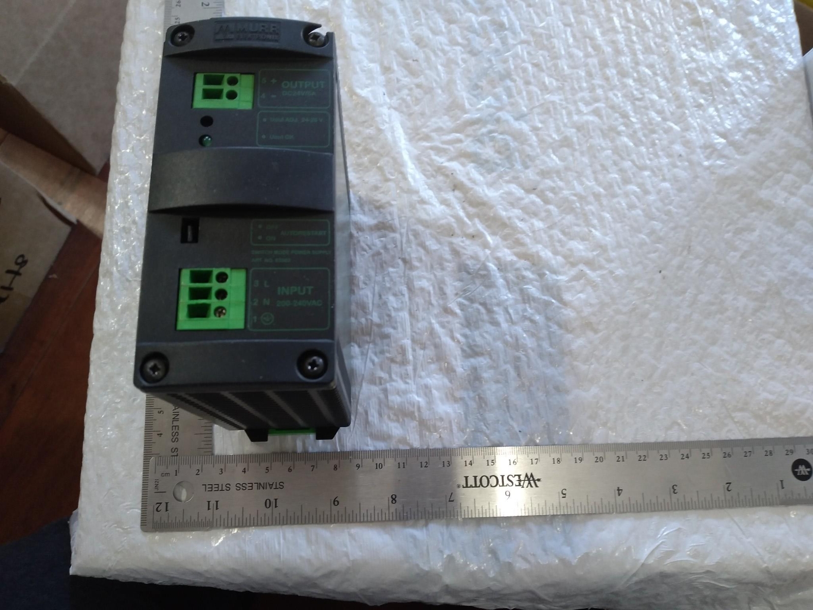 MURR ELECTRONIK 85083 SWITCH MODE POWER SUPPLY MCS5-230/54 SINGLE PHASE 24 VDC