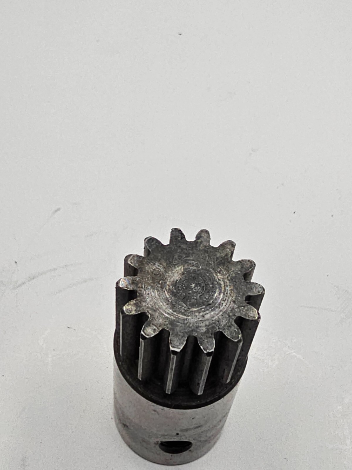 (QTY 2) Block Shaver Straight Cut Pinion Gear 14 Tooth Black Silver