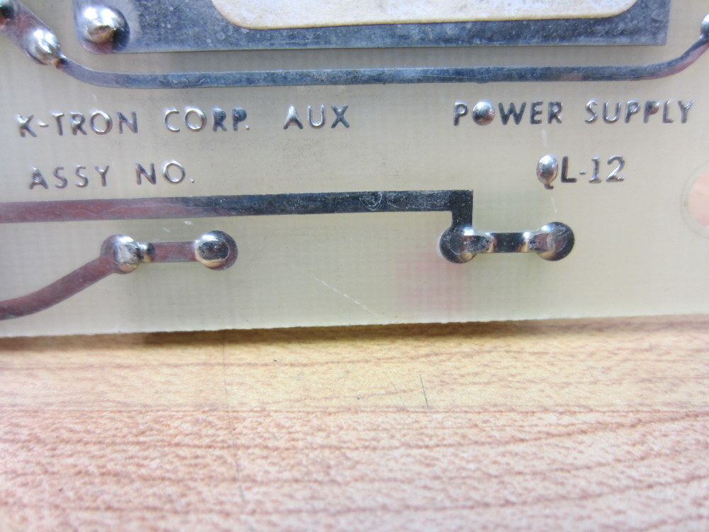K-Tron QL-12 QL12 Power Supply Card 9184-00005