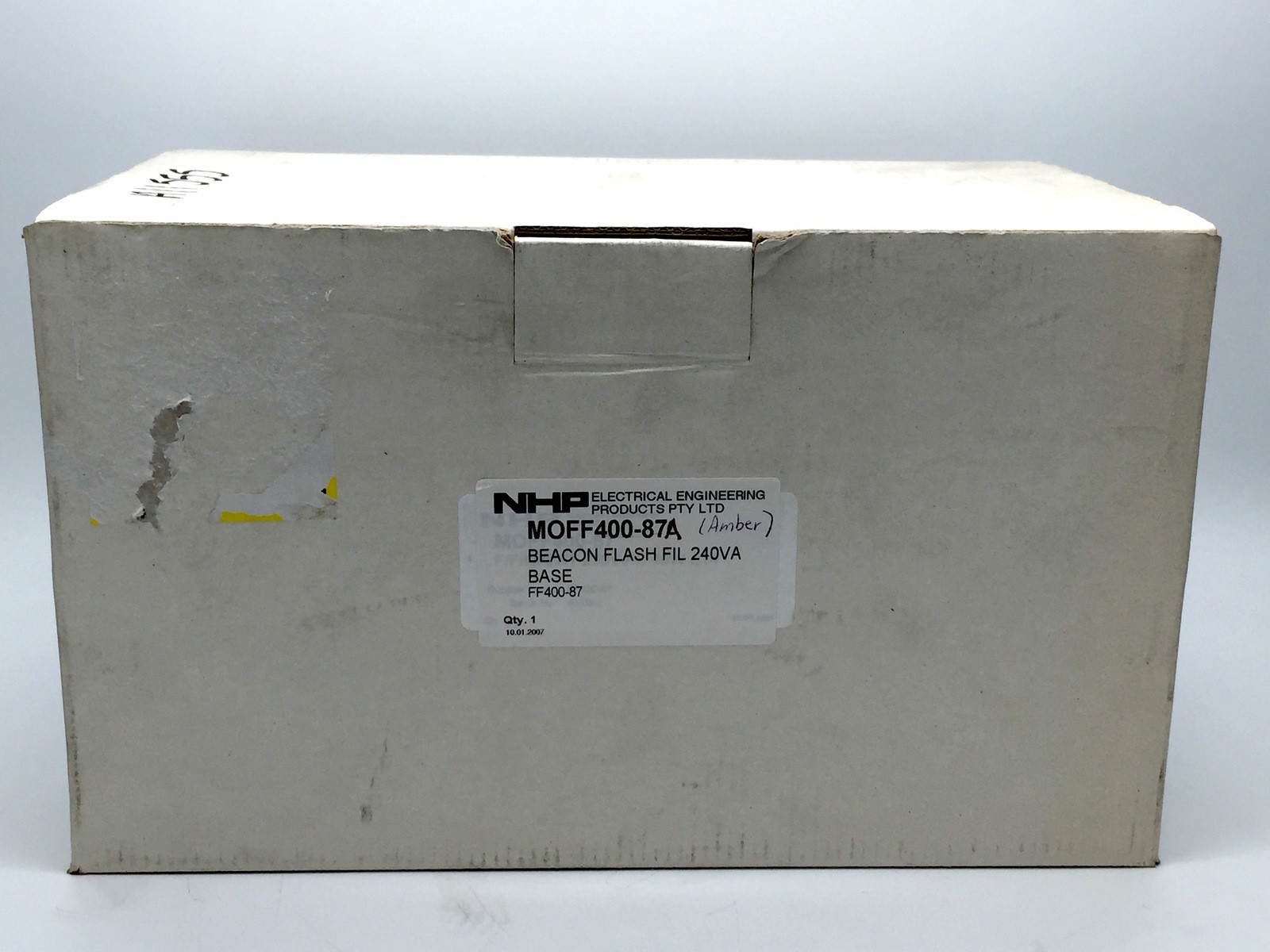 NHP MOFF400-87A Beacon Flash Fil 240VA Base Amber Dome MOFLASH