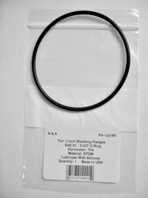 3 inch Blanking flanges + o-ring 2-237 / SAE 61 & ISO / R&S 237BF /EPDM Mat.