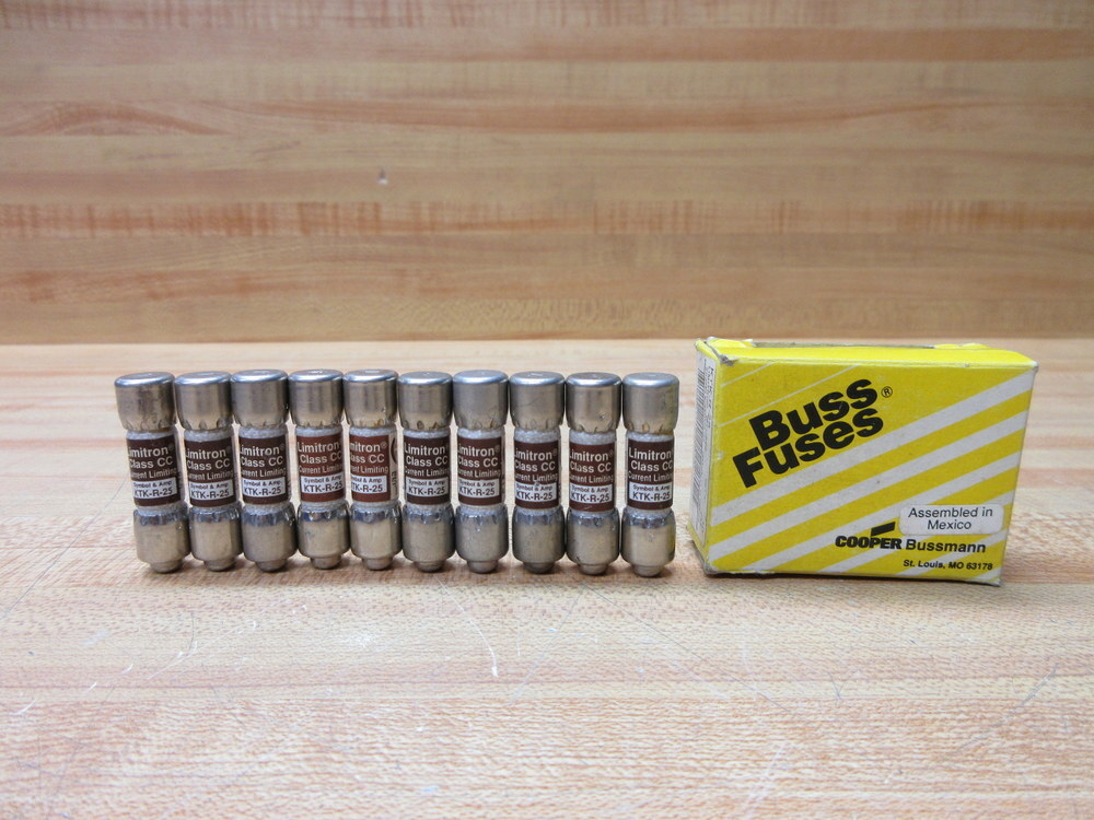 Buss KTK-R-25 Bussmann Fuse Cross Ref 6F200 (Pack of 30)