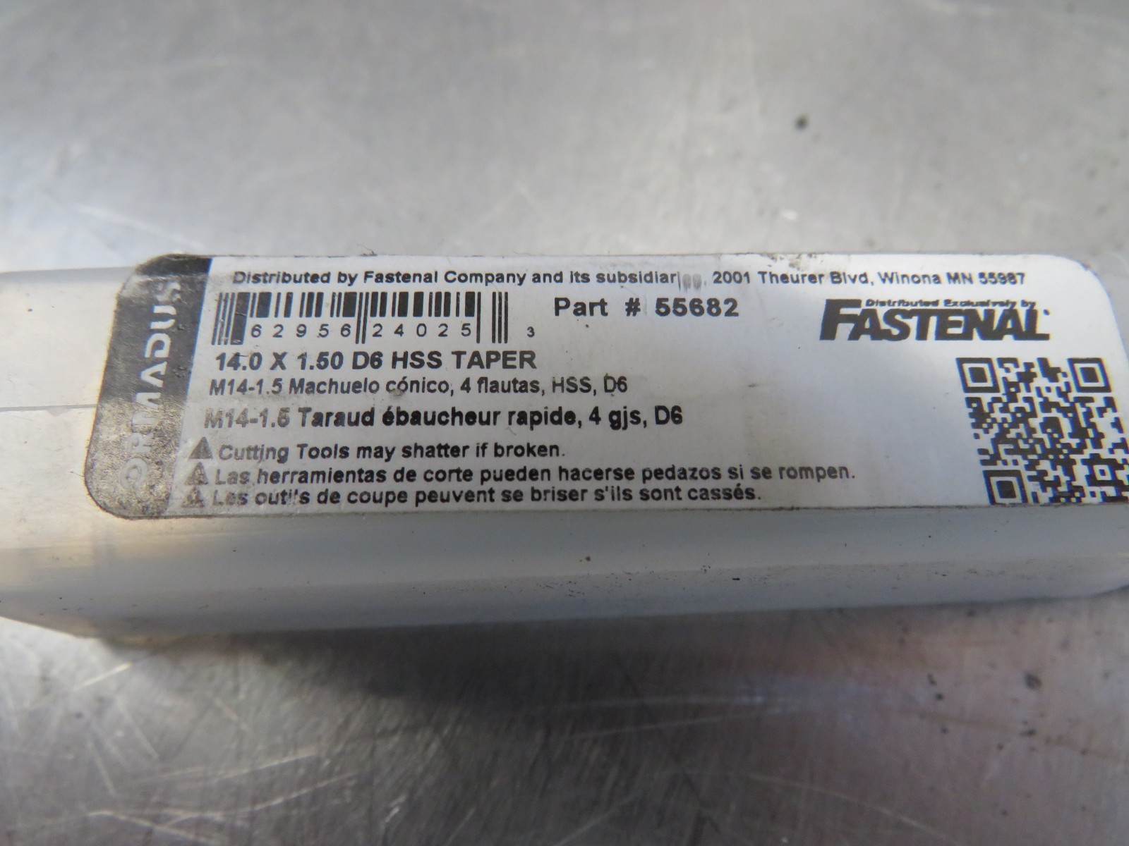 Fastenal 55682 14.0 x 1.50 D6 HSS Taper
