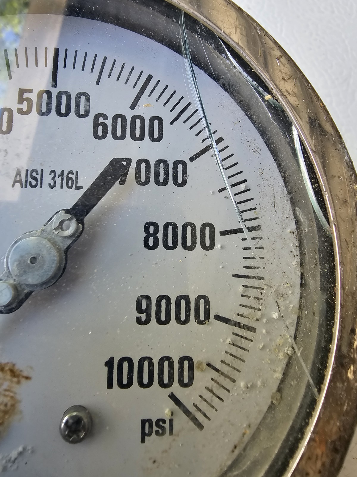 WAL AISI 316L 4.5″ Pressure Gauge 10,000 PSI