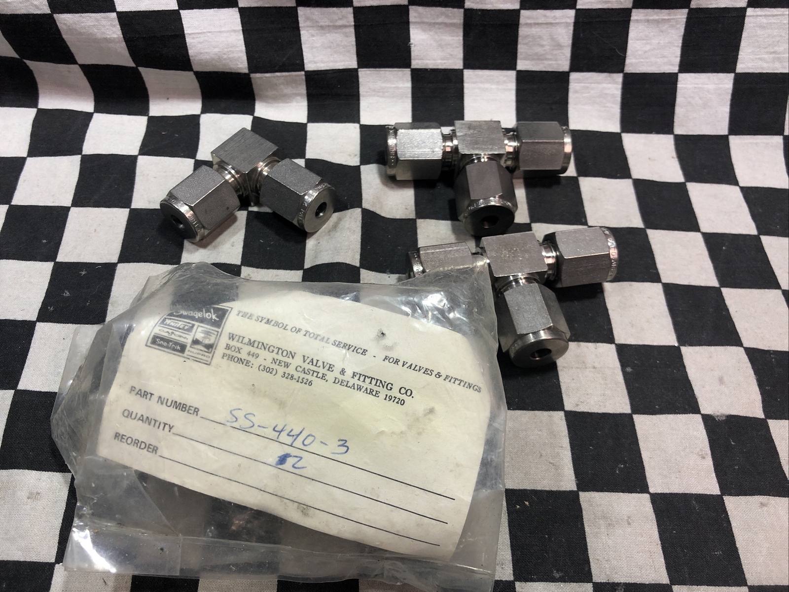 SWAGELOK High Pressure Fitting, SS-440-9 & SS-440-3, LOT OF 3 SHIPSAMEDAY#128R27