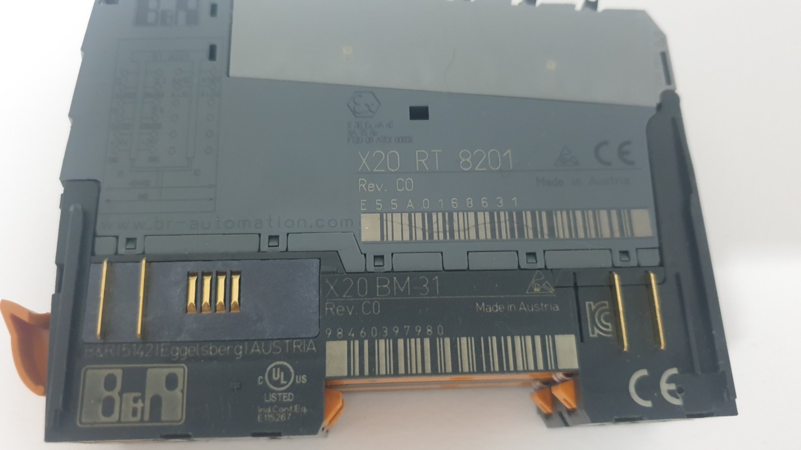 B&R X20 RT 8201 + X20 BM 31 Modules – Rev. C0 – USED