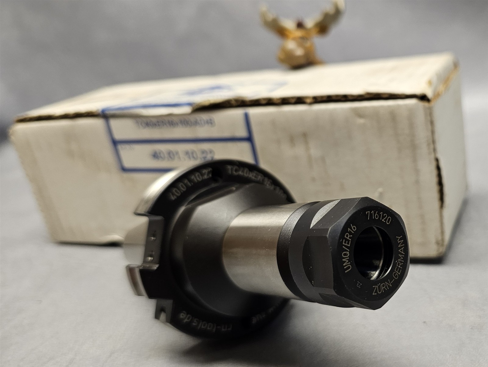 Zurn 40.01.10.22 Chuck for ER Collet 3-20,000RPM TC40xER16x100-AD-B