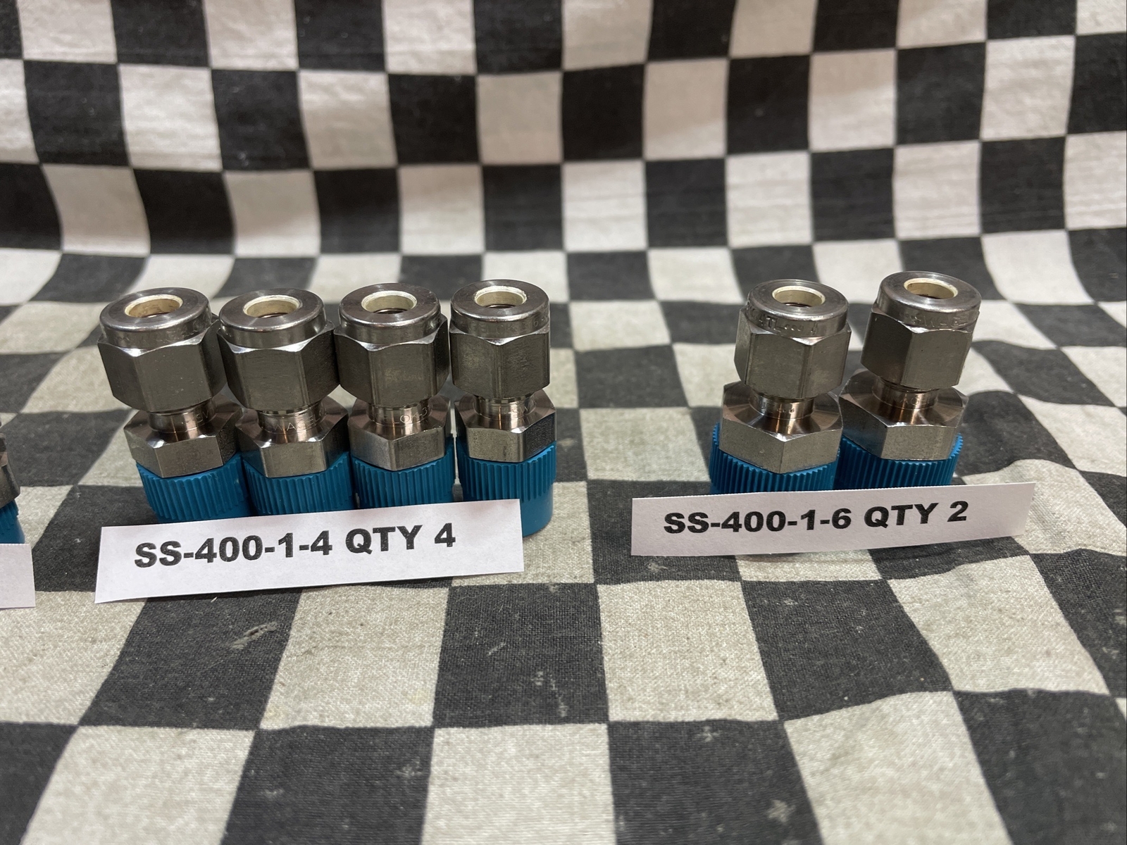 SWAGELOK SS-400-1-6, SS-400-1-4, SS-600-1-4, SS-400-1-2, LOT OF 11#1639F19