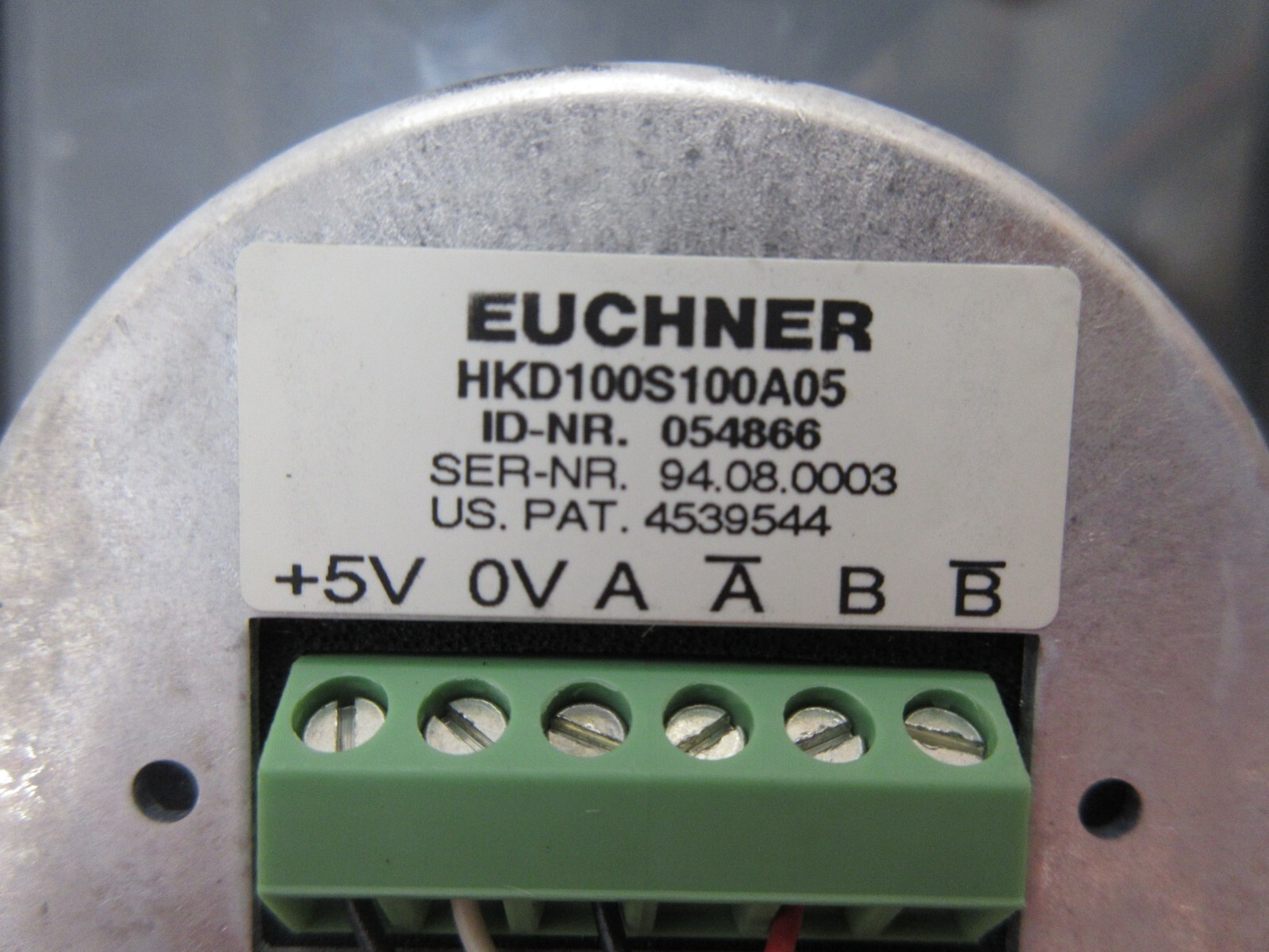 CINCINNATI ARROW 500 CNC MILL EUCHNER HKD100S100A05 ID NR 054866 PANEL EACH 1