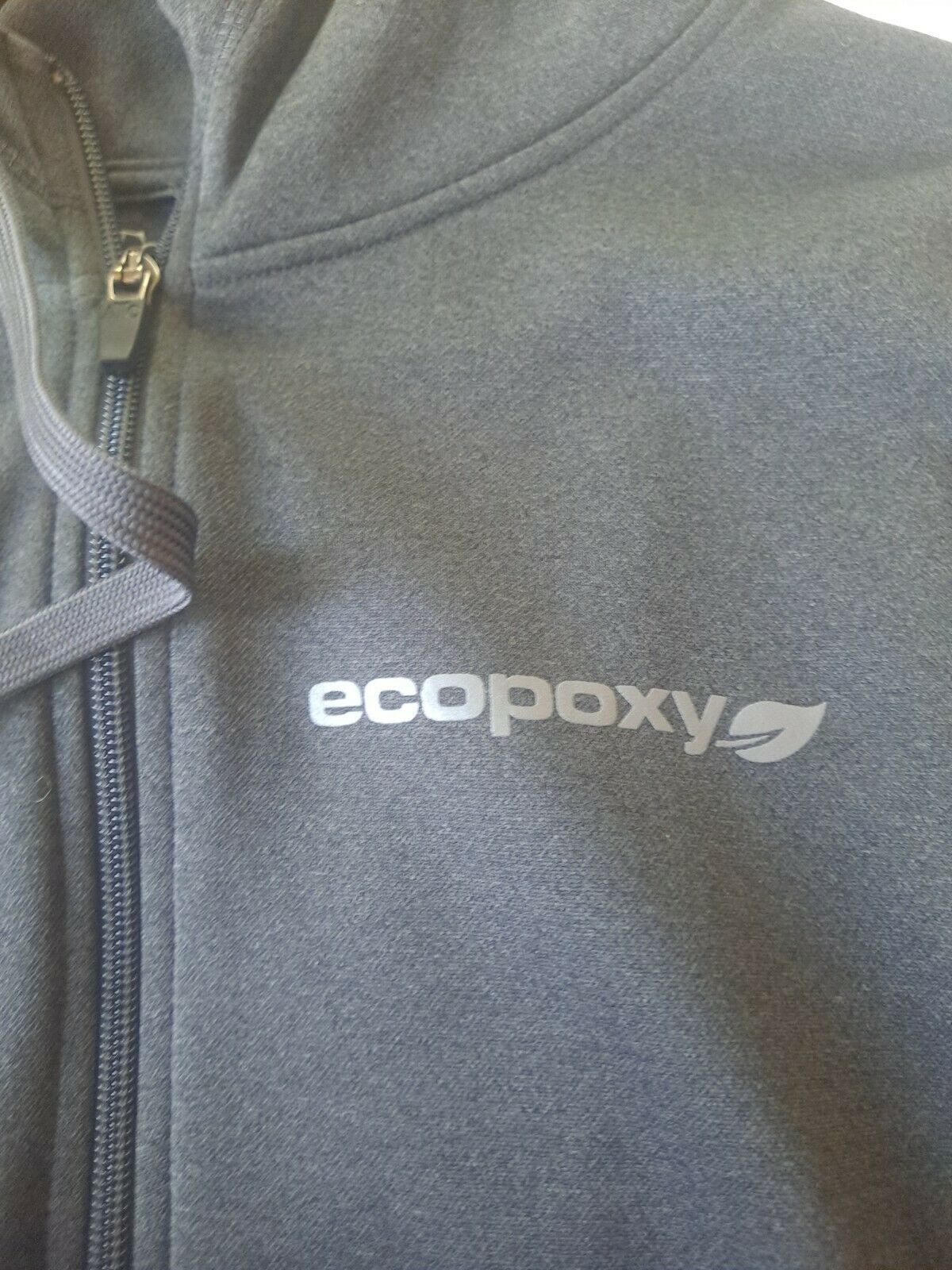 Authentic t shirt and hoodie both large, gray. ECOPOXY