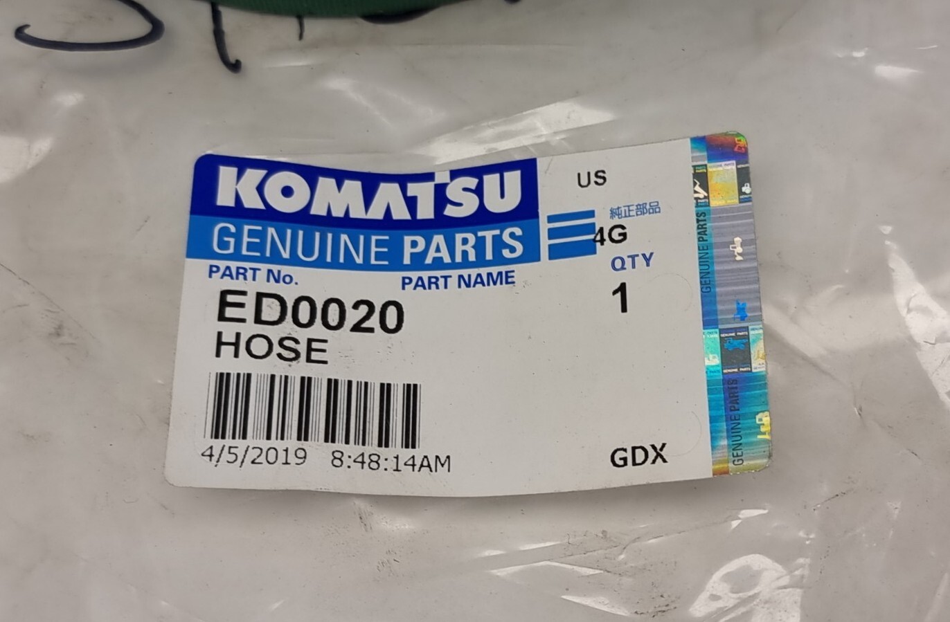 Komatsu ED0020 Hose FlexFab FLX550040002400 – 5500-500 5″ ID 3-Ply Coolant Hose