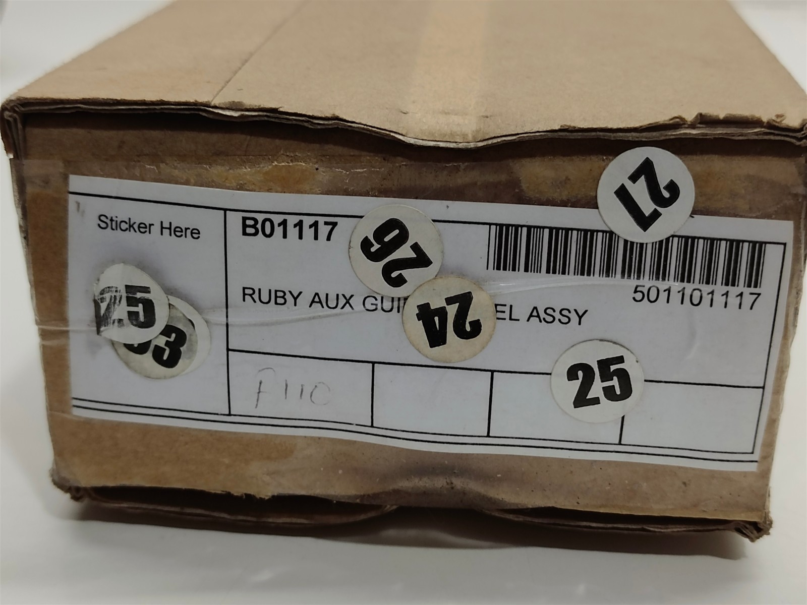 AgieCharmilles B01117 Ruby Aux Guide Wheel Assy 387/00287 Wire EDM Roller