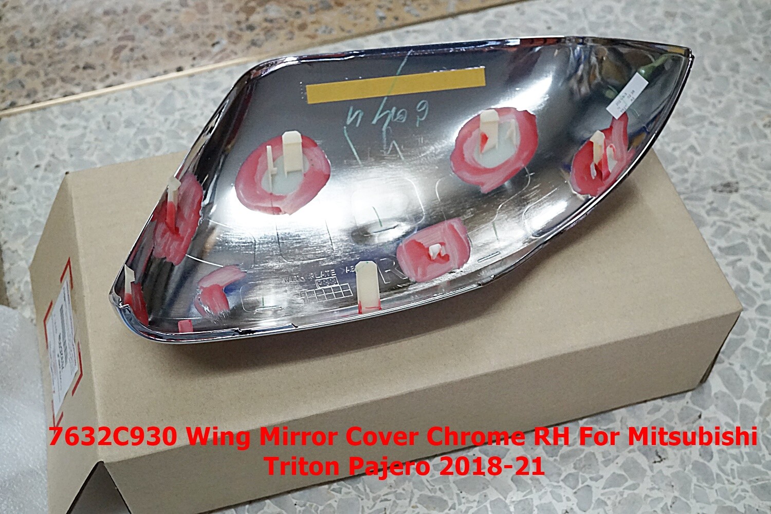 7632C930 Chrome Mirror Cover RH For Mitsubishi Pajero Sport 2018-21