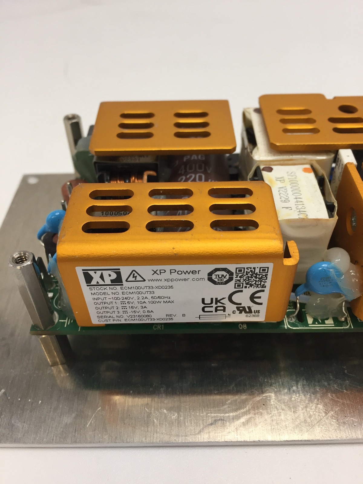 XP ECM100UT33 100W MAX 5V 10A 15V 3A 15V 0.8A POWER SUPPLY FREE SHIPPING