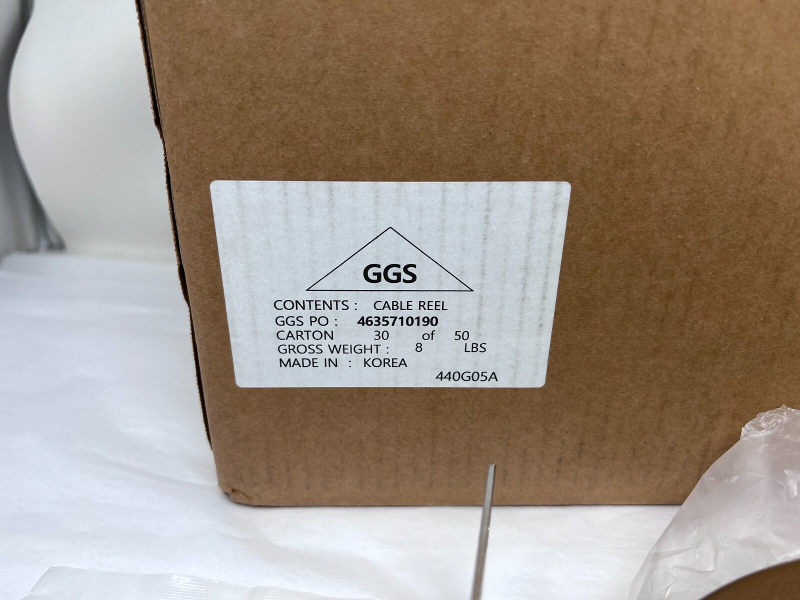 NEW Speedaire 440G05 Cable Reel,50 Ft. Stainless Steel Fast Free Shipping!