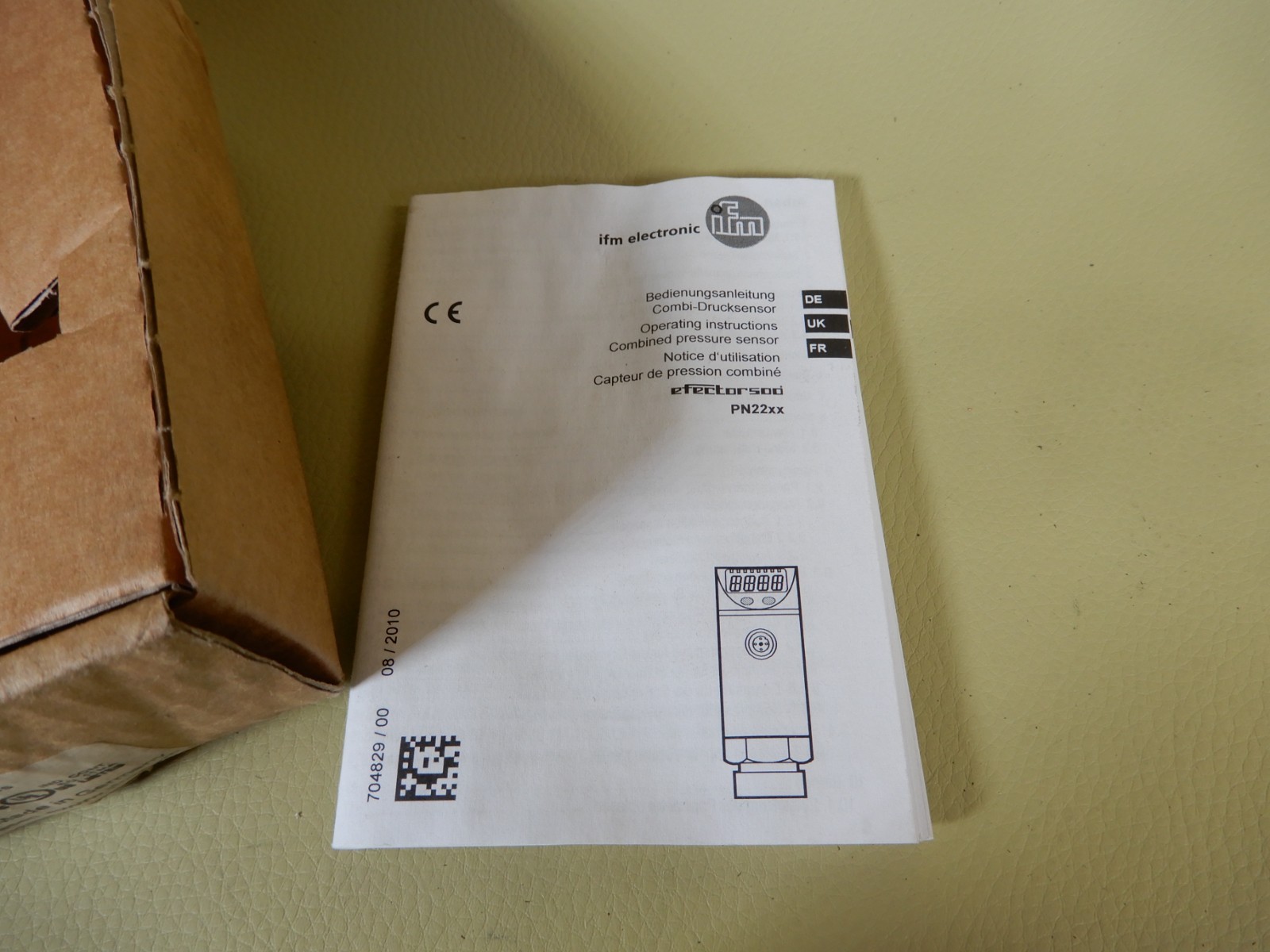 IFM Electronic Pressure Sensor PN2221 PN-250-SBN14-MRFKG/US NOS