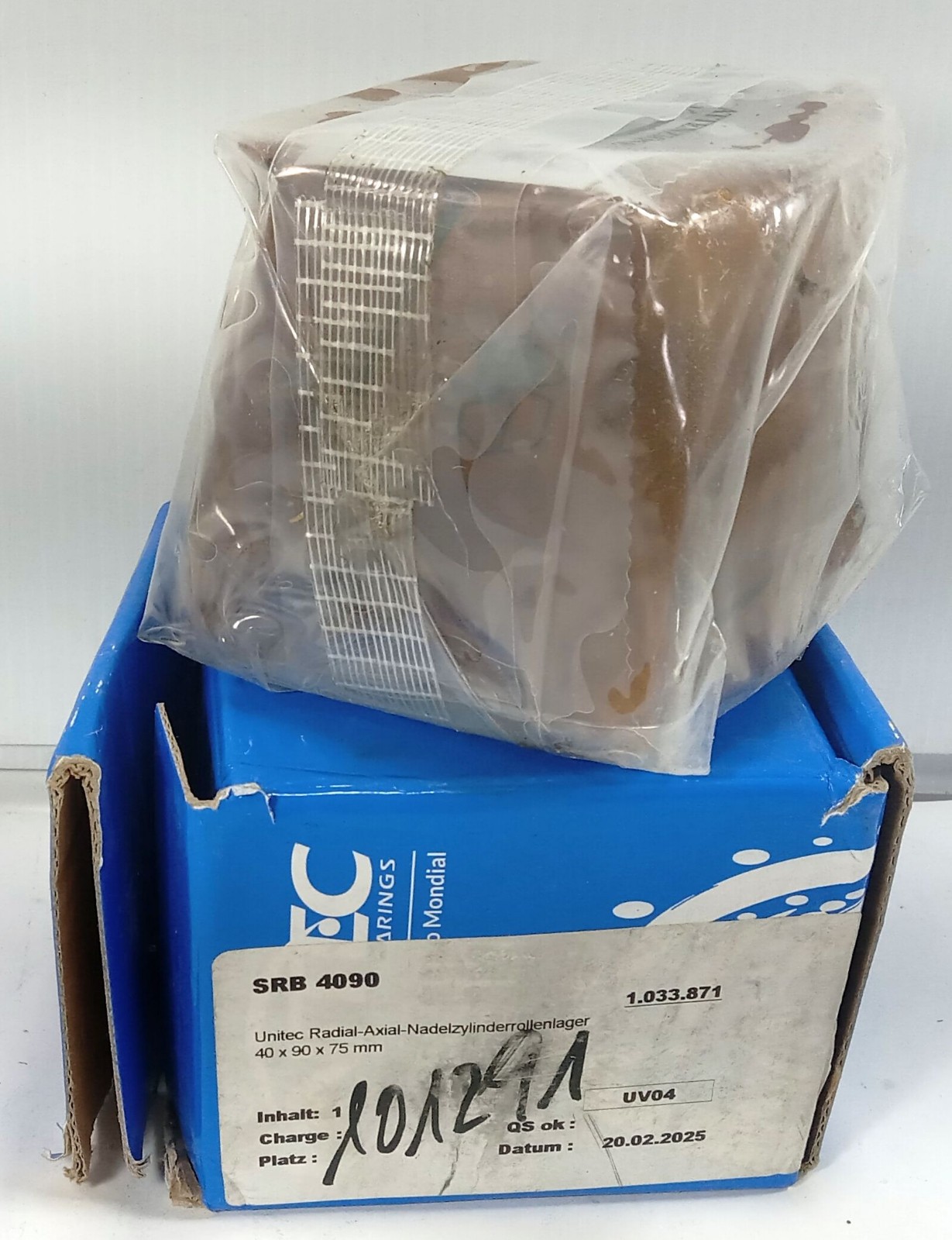 1 NEW UNITEC SRB4090 40X90X75mm COMBINED ROLLER NEEDLE BEARING NIB *MAKE OFFER*