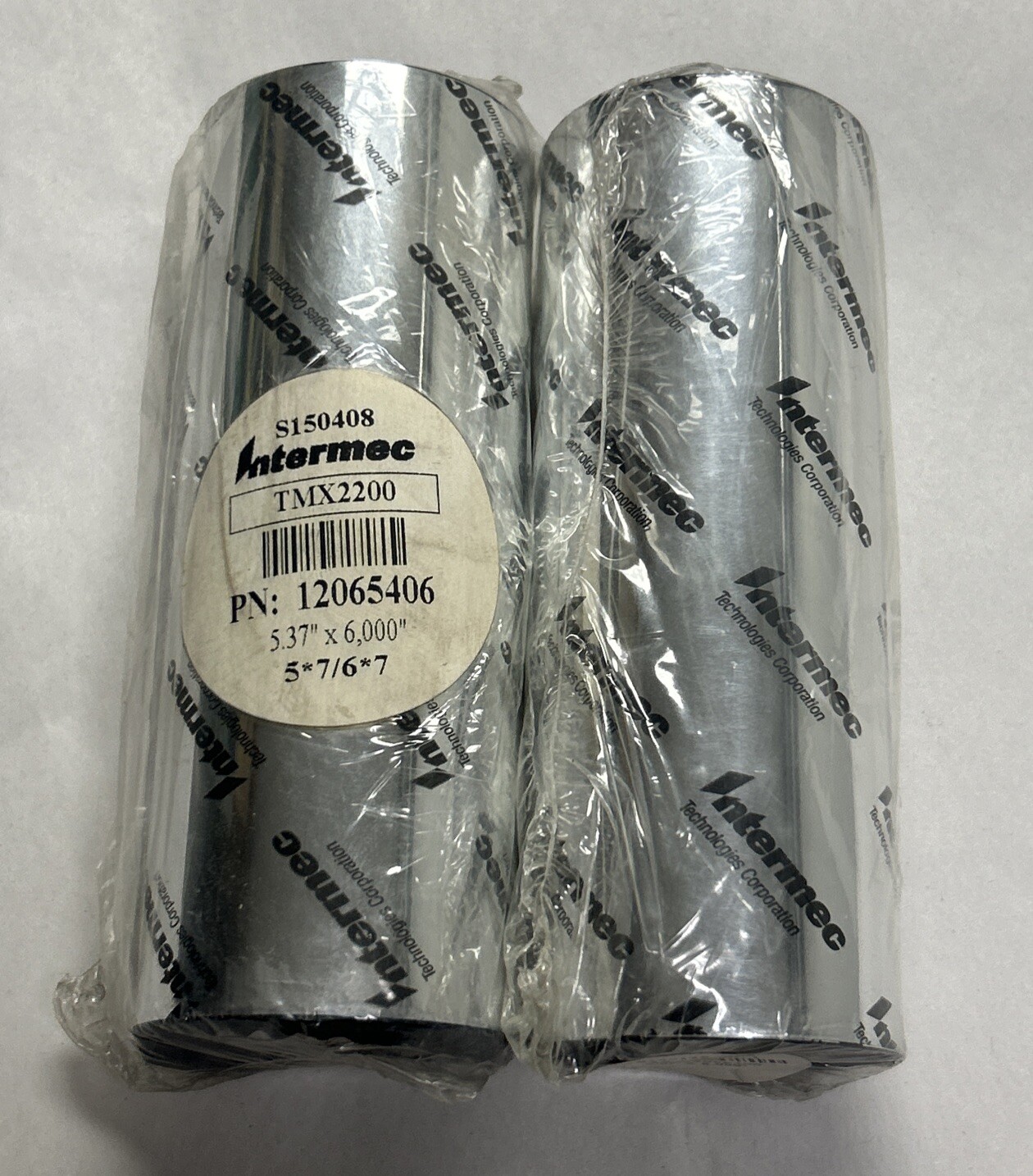 INTERMEC,12065406,RIBBON 5.374 X 6000″ PREMIUM WAX RESIN LOT OF 2 NOS