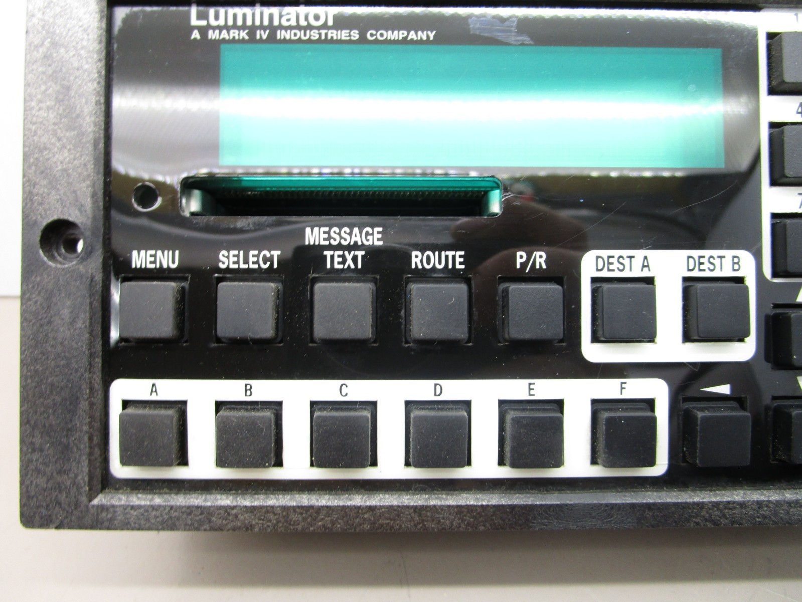 Luminator 510496001 MAX 2000 ODK Destination Sign Operator Display Keyboard