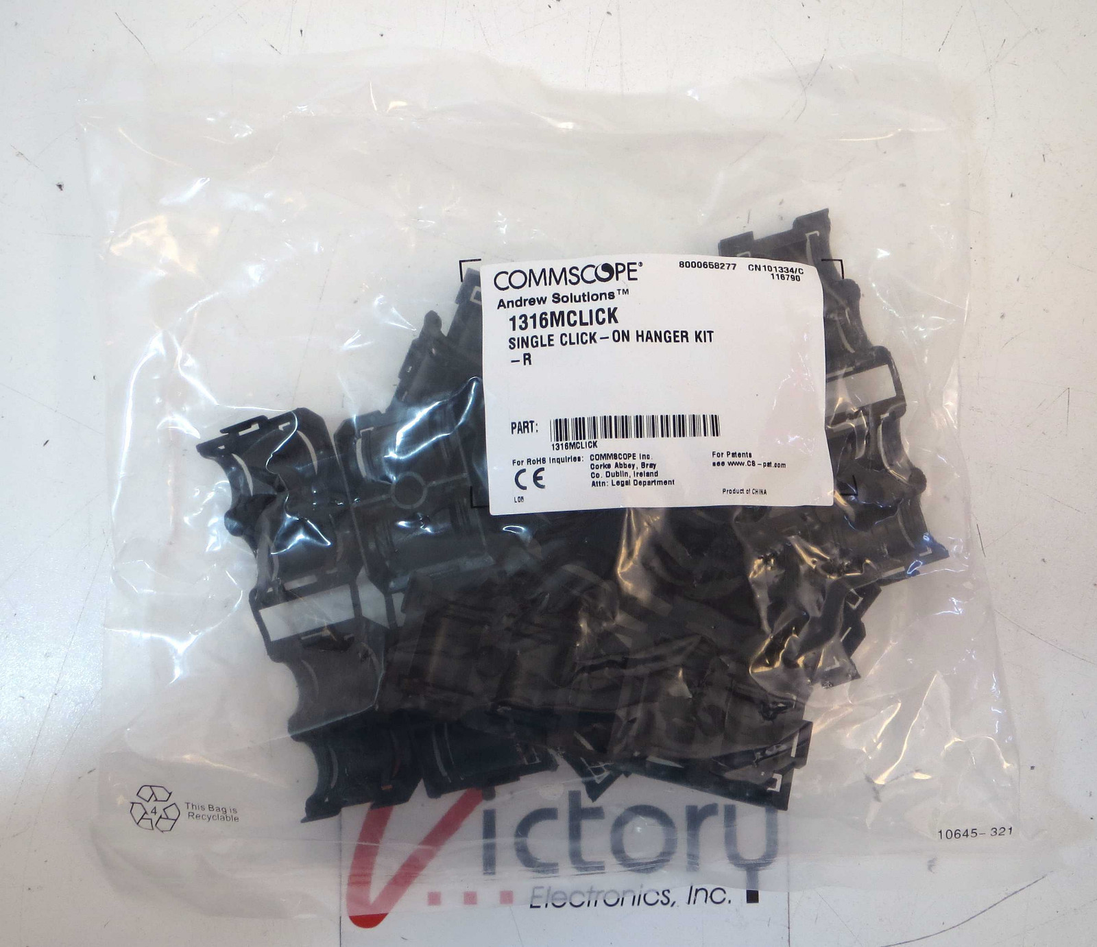 New Andrew Single Click-On Hanger Kit, 1316MCLICK