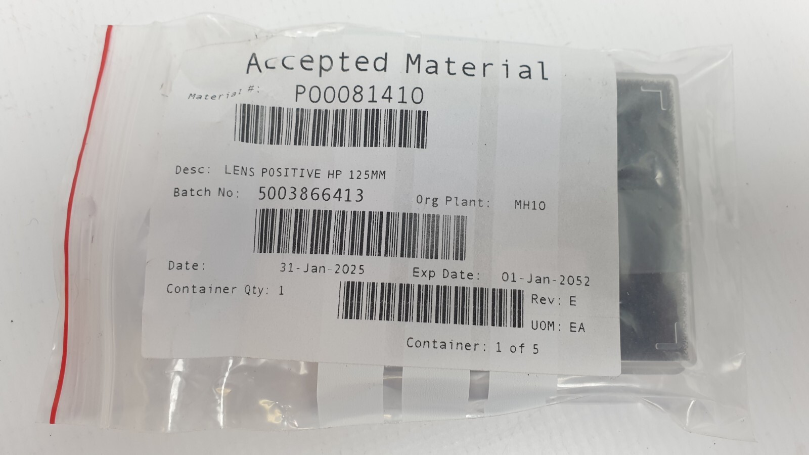 Coherent ZnSe PO/CX Lens 15mm DIA x 125mm FL | For Lumenis