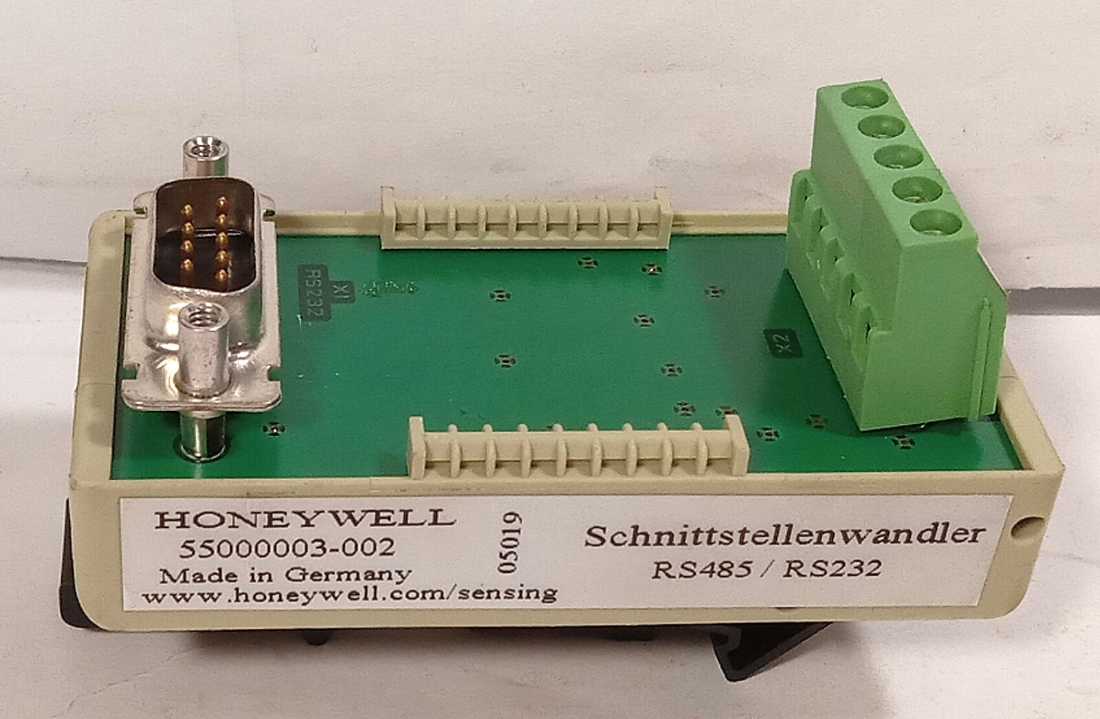 1 USED HONEYWELL 55000003-002 RS232-RS485 INTERFACE CONVERTER ***MAKE OFFER***