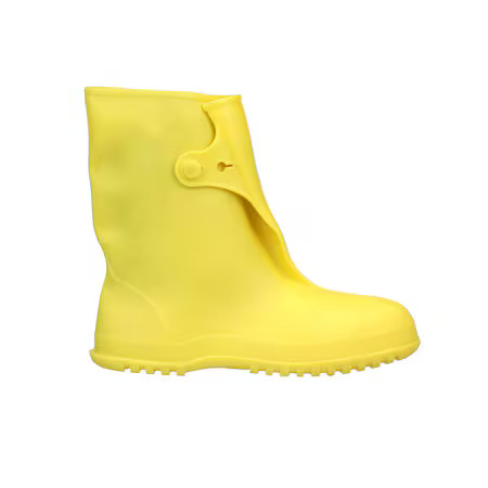 Tingley 35123 Overboots, Plain Toe, Pvc, 10 In Height, Snap Tab Closure,