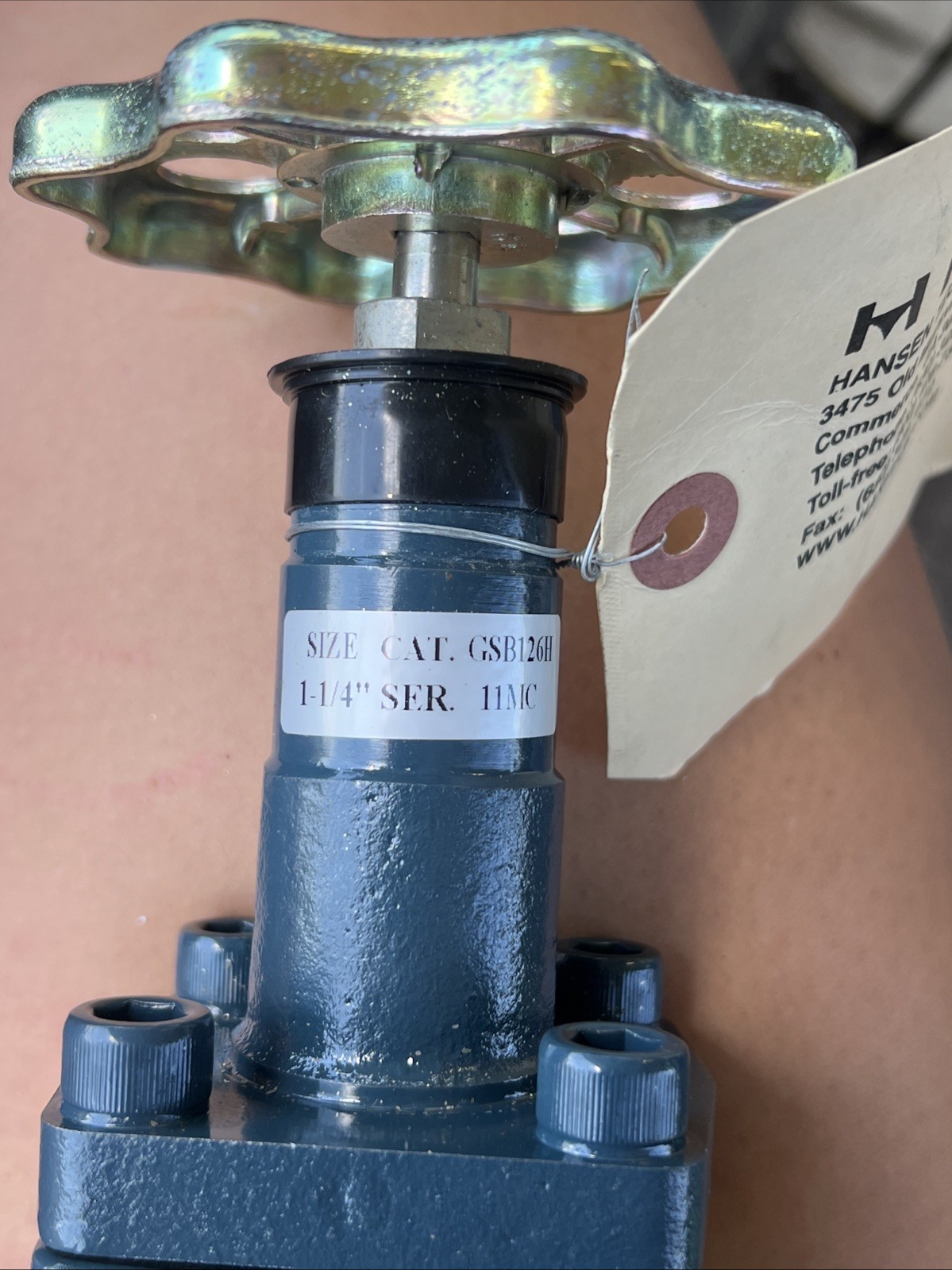 HANSEN 25 1/2″ SOCKET WELD T STYLE SHUT OFF VALVE
