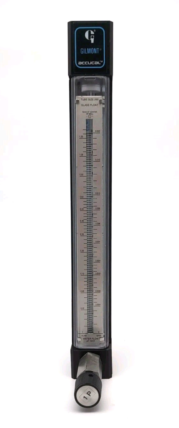 Gilmont Instruments Accucal GF-4552-1200 Direct-Reading Flow Meter Tube Size 200