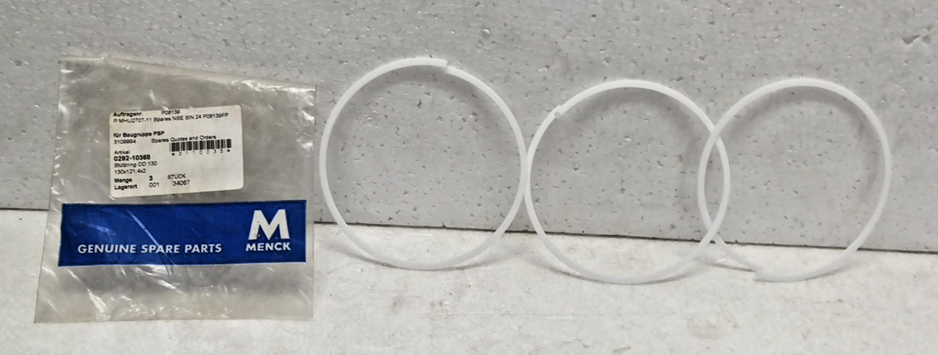 MENCK 0292-10368 Support Ring OD 130 (Set of 3) Genuine Spare Part