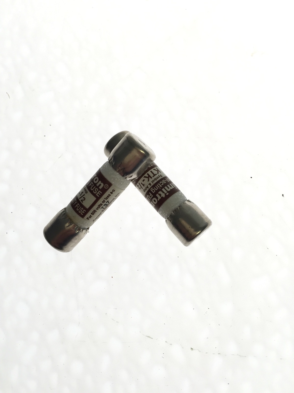 LOT OF 2 KTK 1/2 BUSSMANN LIMITRON FAST ACTING FUSE, NEW NO BOX, FAST SHIP, H91