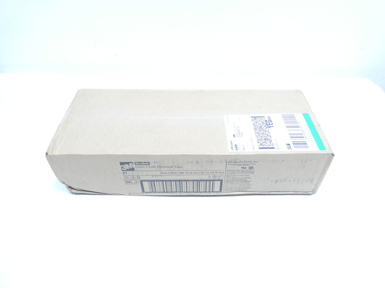 Box Of 50 3m 27 Glass Cloth Electrical Tape 3/4in X 66ft X 0.007in