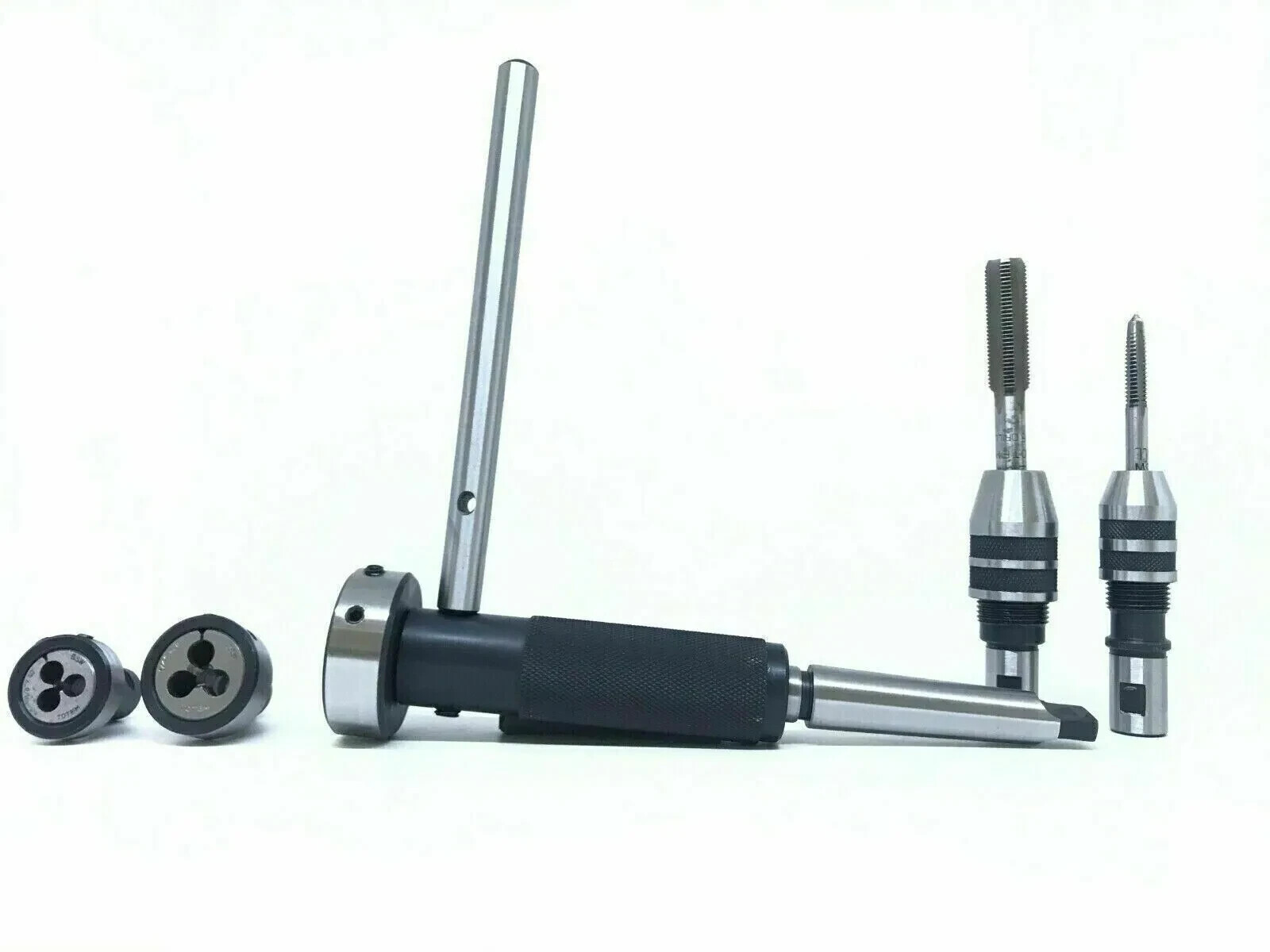 3MT Lathe Tailstock Tap And Die Holder set Sliding Floating Type MT3 Shank INCH