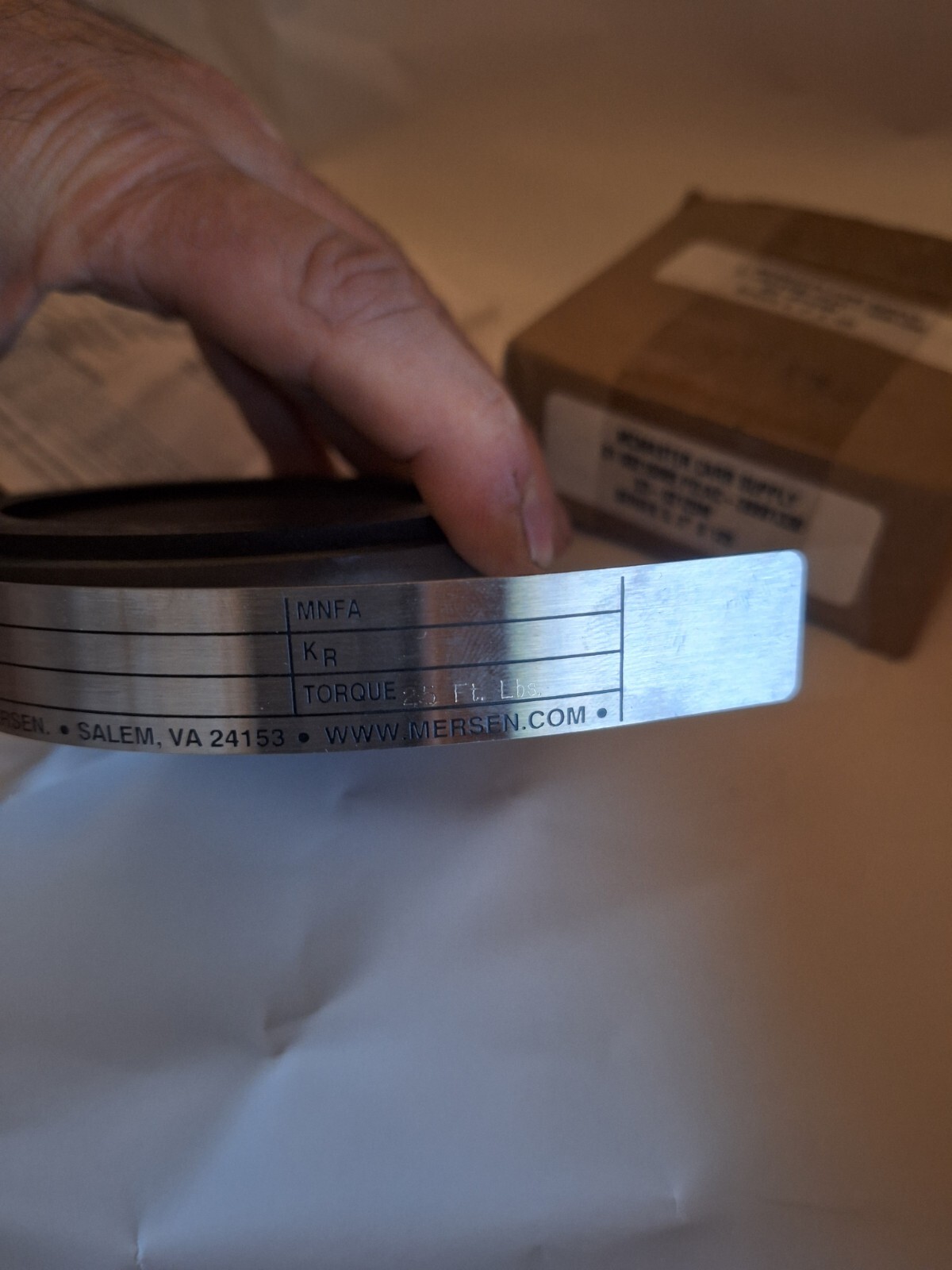 NEW MCMASTER CARR S3-02125M SER. 3, 2″ S 125 PSIG 25 FT LBS GRAPHILOR BURST DISC